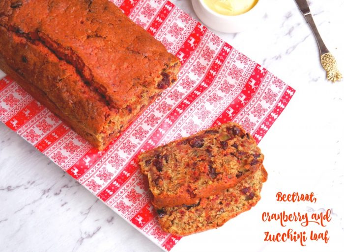 Beetroot, Cranberry and Zucchini Loaf