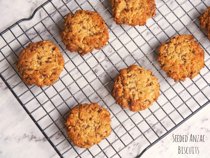 Seeded Anzac Biscuits