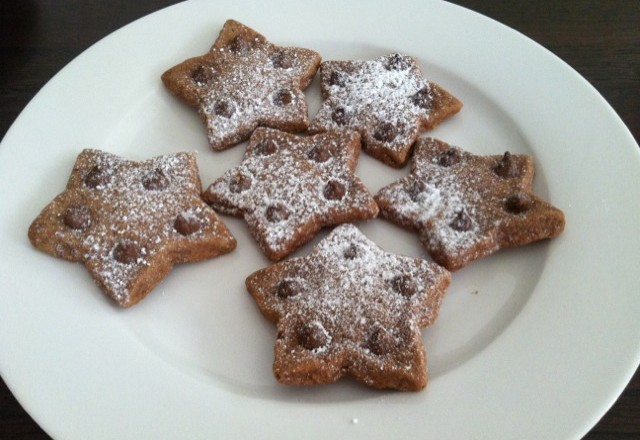 Chocolate Shortbread Stars