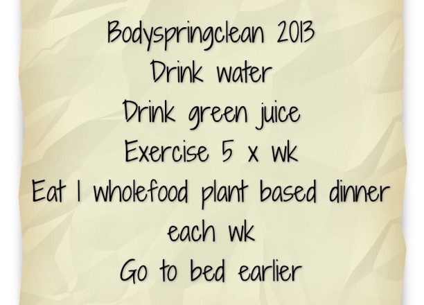 January Body Spring Clean Challenge