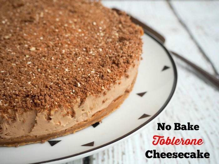 No Bake Toblerone Cheesecake 
