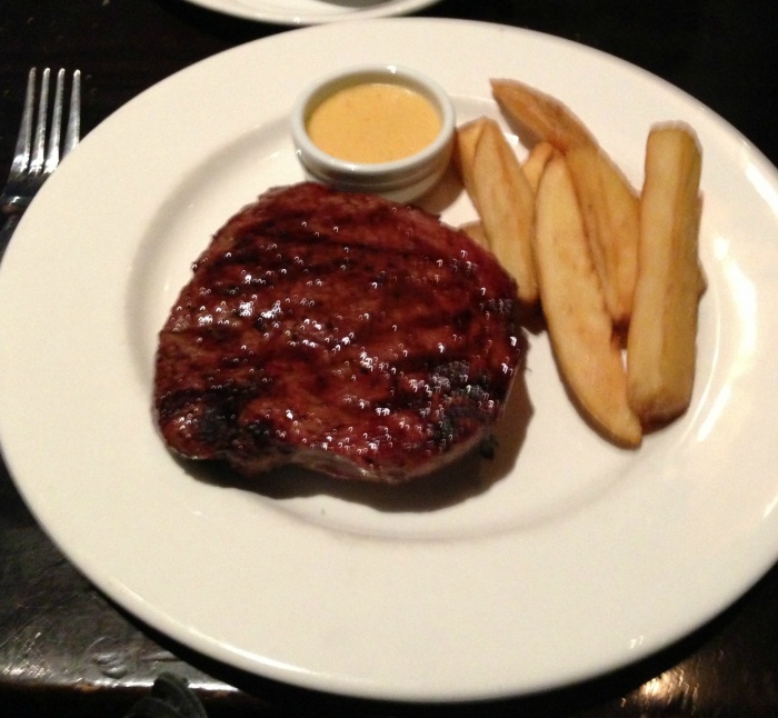 Rump steak, Kingsley's, Canberra