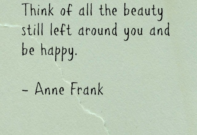 Wednesday Words of Wisdom – Anne Frank