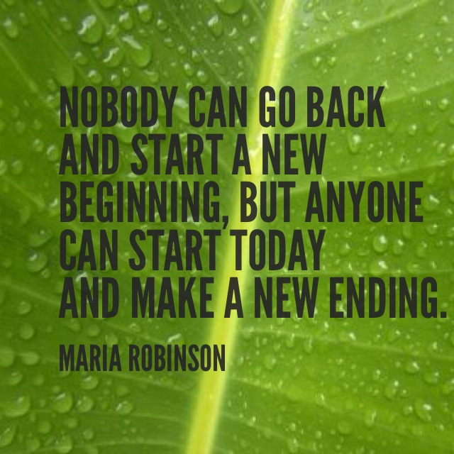 Make a new beginning