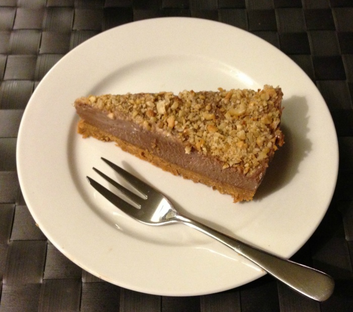 Thermomix No Bake Nutella Cheesecake sliced