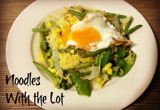 Meatless Monday – Noodles with the Lot
