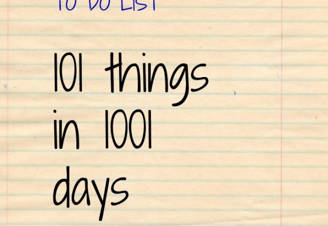 101 things in 1001 days