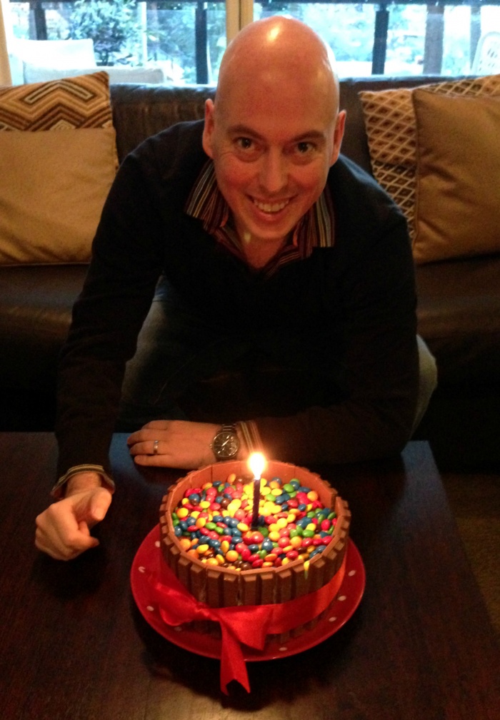 Kit Kat Cake and the birthday boy