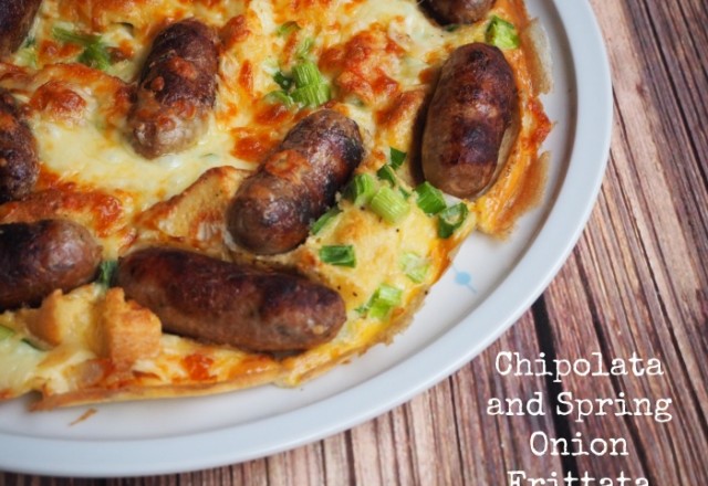 Chipolata and Spring Onion Frittata