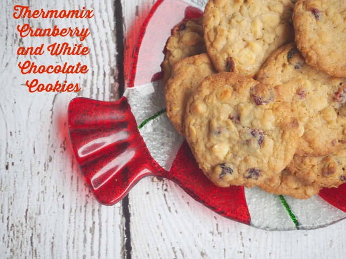 Thermomix White Chocolate and Cranberry Cookies