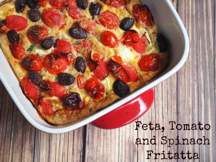 Meatless Monday - Feta, Tomato and Spinach Frittata