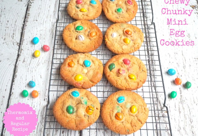 Chewy Chunky Mini Egg Cookies