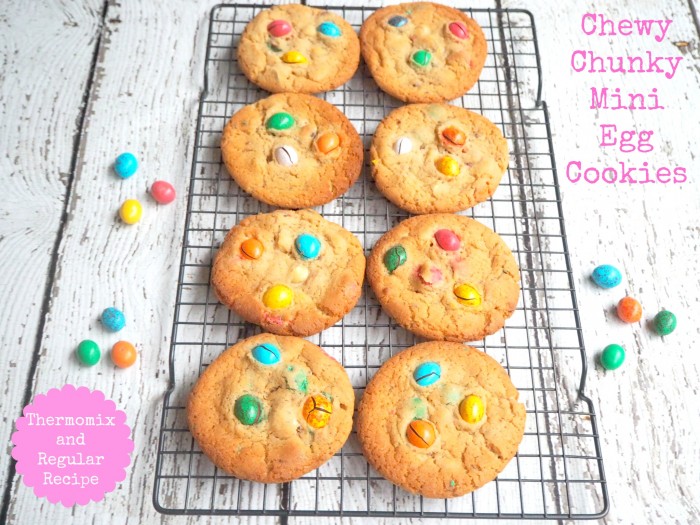 Chewy Chunky Mini Egg Cookies