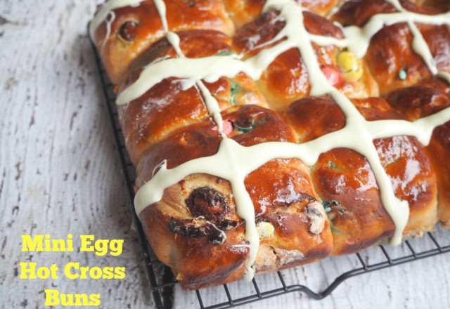 Mini Egg Hot Cross Buns