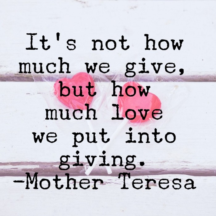 love and giving