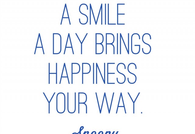 Wednesday Words of Wisdom – A Smile a Day