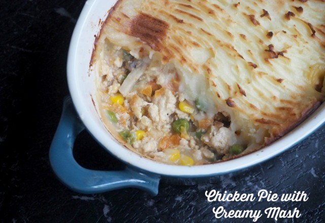 Chicken Pie with Creamy Mash