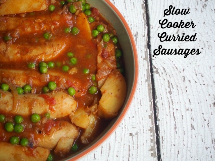 Slow Cooker Curried Sausages