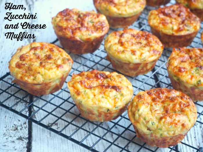 Ham, Zucchini and Cheese Muffins