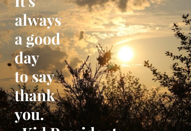 Wednesday Words of Wisdom – A Good Day to Say Thank You