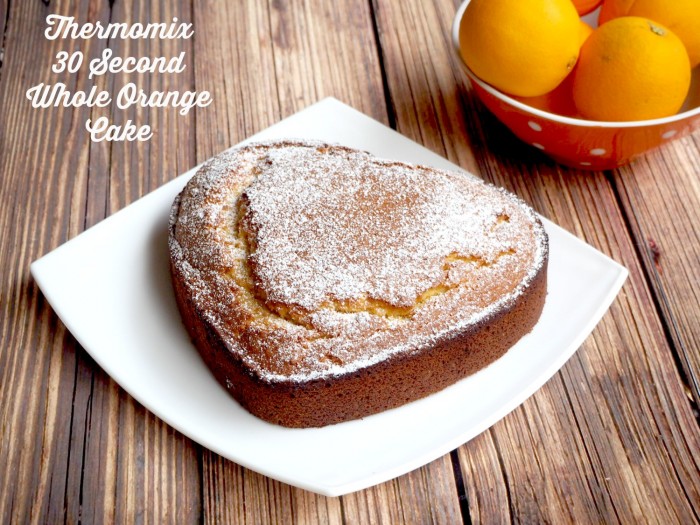 30 second whole orange cake