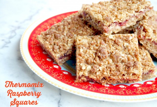 Thermomix Raspberry Squares