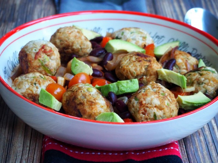 Spicy Meatballs with Chilli Beans