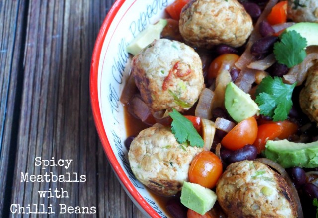 Spicy Meatballs with Chilli Beans