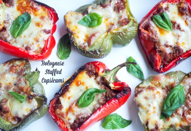 Bolognese Stuffed Capsicums