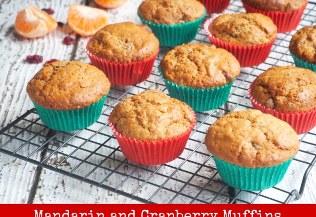 Mandarin and Cranberry Muffins