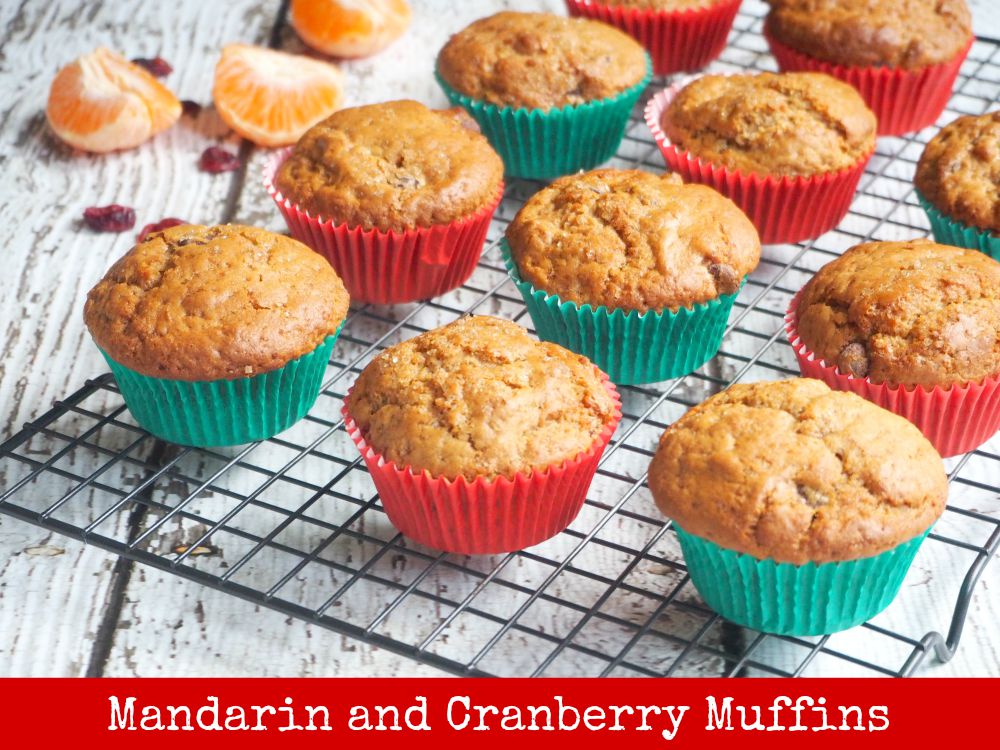 Mandarin and Cranberry Muffins