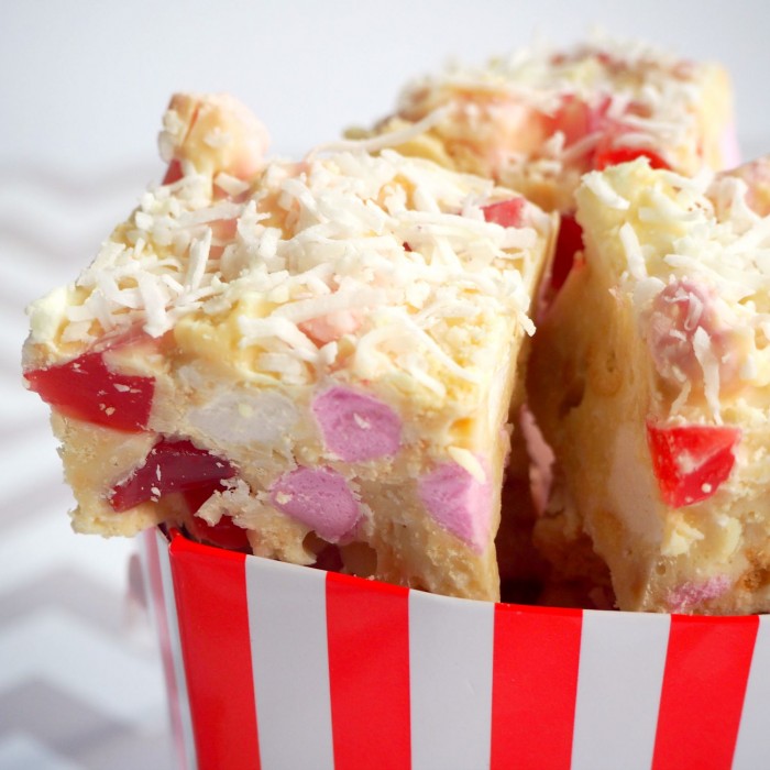 White Chocolate and Raspberry Rocky Road