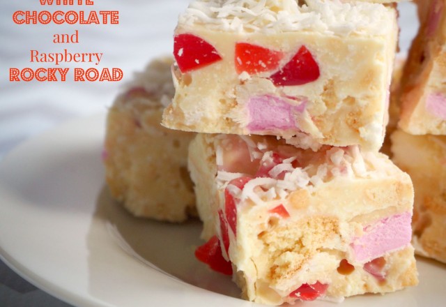 White Chocolate and Raspberry Rocky Road
