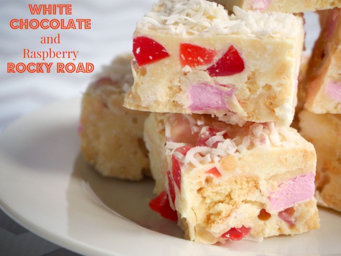 White Chocolate and Raspberry Rocky Road