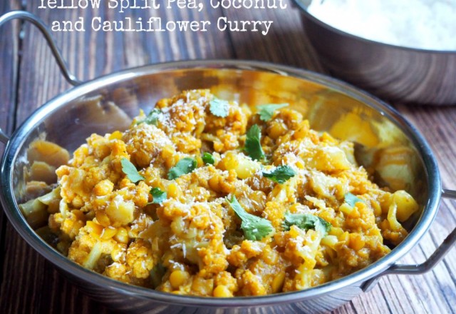 Meatless Monday – Yellow Split Pea, Coconut and Cauliflower Curry