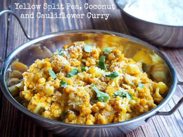 Yellow Split Pea, Coconut and Cauliflower Curry