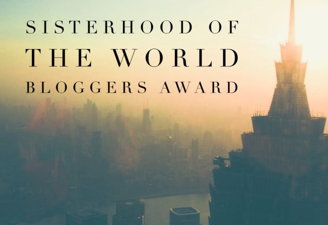 Sisterhood of the World Bloggers Award