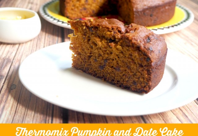 Thermomix Pumpkin and Date Cake