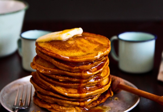 Pumpkin and Honey Pancakes