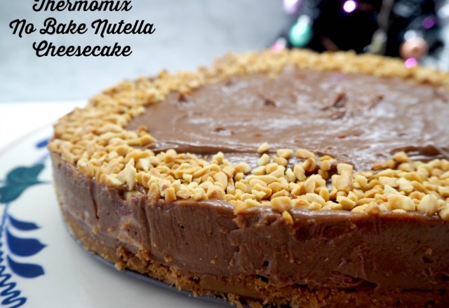 Thermomix No Bake Nutella Cheesecake