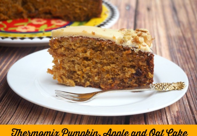 Thermomix Pumpkin, Apple and Oat Cake