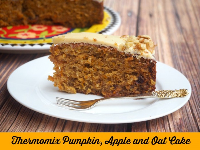 Thermomix Pumpkin, Apple and Oat Cake