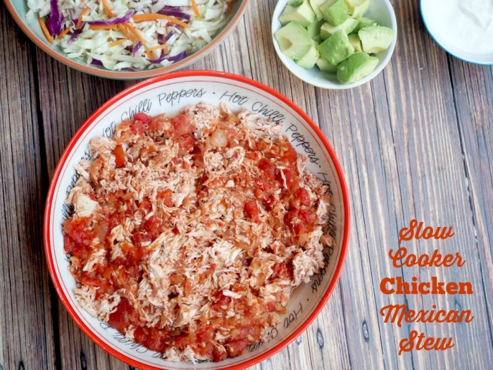 Slow Cooker Chicken Mexican Stew