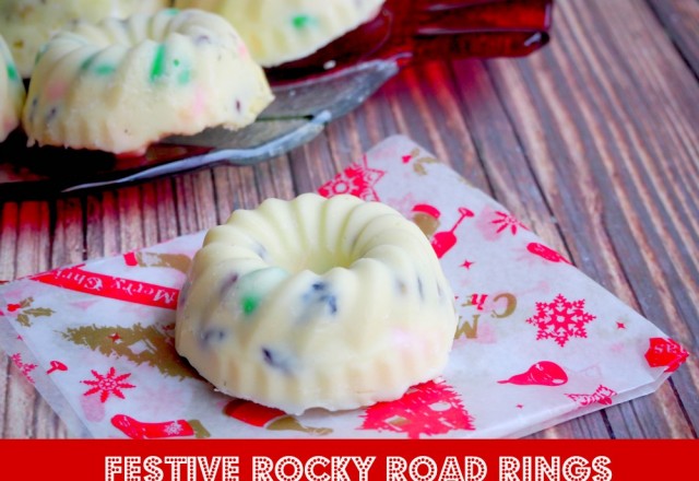 Festive Rocky Road Rings