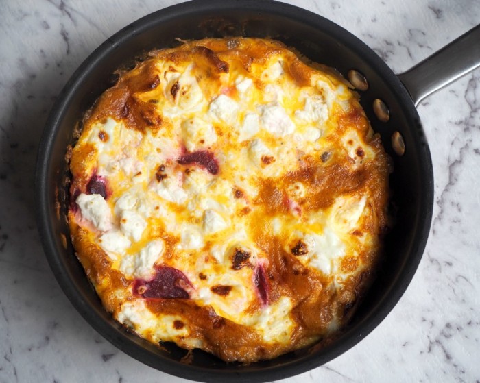 Beetroot and Feta Frittata