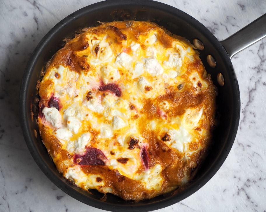 Beetroot and Feta Frittata