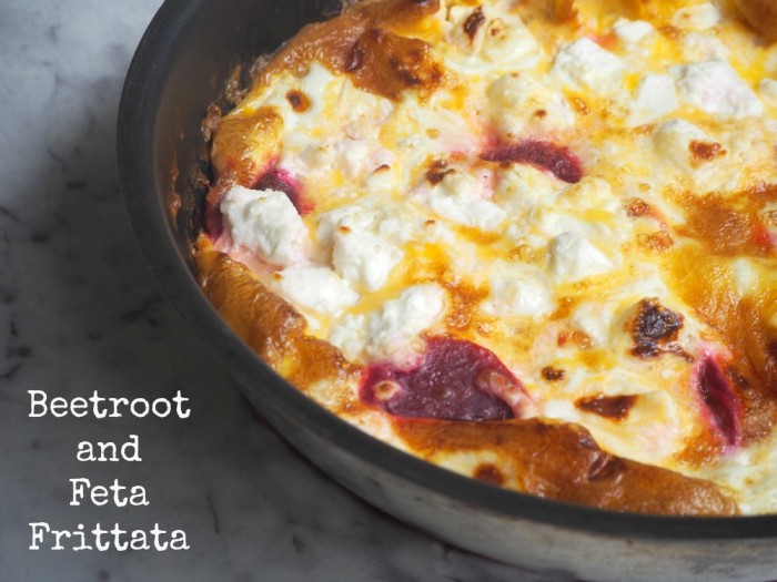 Beetroot and Feta Frittata