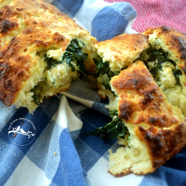 Spinach Feta Damper My Brown Paper Packages