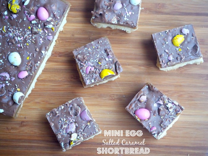 Mini Egg Salted Caramel Shortbread