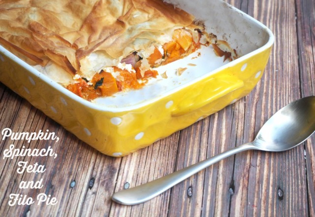 Meatless Monday – Pumpkin, Spinach and Feta Filo Pie